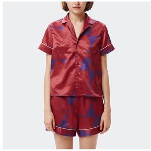 Obey Makeout shirt short sleeve Purple Multi